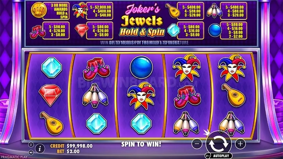 Diverse collection of online slot games